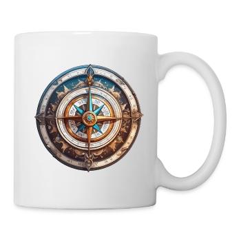 Compass / Cardinal Direction / Travel / Survival - Mug - white - Right