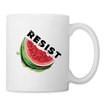 Dies ist keine Wassermelone, widersteht Palästina - Tasse - Weiß - Rechts
