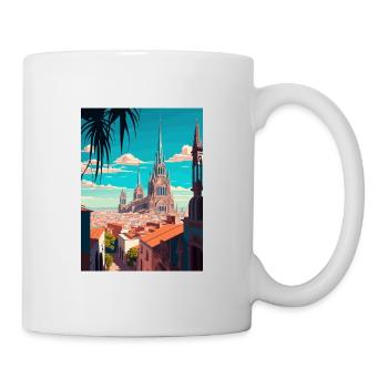 Guadalajara Dekoration Vintage Reiseposter WPA - Tasse - Weiß - Rechts