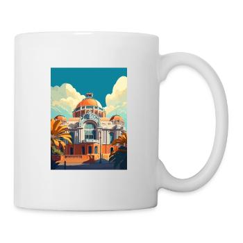 Mexique Décoration Vintage Voyage Affiche Souvenir - Mug blanc - blanc - Droite