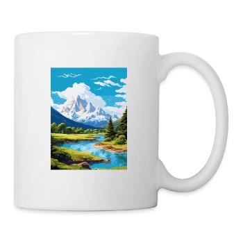 San Martin De Los Andes Vintage voyage affiche WPA - Mug blanc - blanc - Droite
