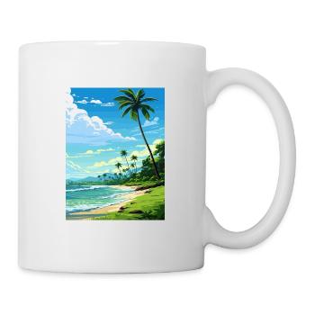 Péninsule d’Osa Costa Rica Vintage voyage affiche WPA - Mug blanc - blanc - Droite