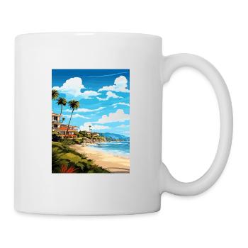 Heilige Teresa Costa Rica Vintage Reiseposter WPA - Tasse - Weiß - Rechts