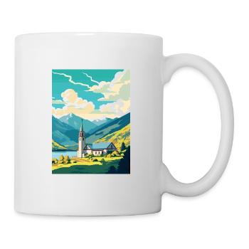 San Martin De Los Andes Vintage voyage affiche WPA - Mug blanc - blanc - Droite