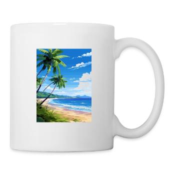 Péninsule d’Osa Costa Rica Vintage voyage affiche WPA - Mug blanc - blanc - Droite