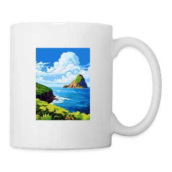 Fernando De Noronha Brasilien Poste Reiseposter - Tasse - Weiß - Rechts