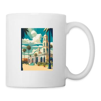 Merida Dekoration Vintage Reiseposter Souvenir - Tasse - Weiß - Rechts