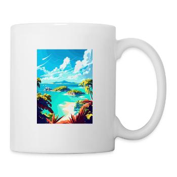 Bahamas Caribbean Vintage Travel Poster Souvenir - Mug - white - Right