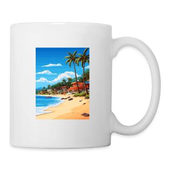 Honduras Caribbean Vintage Travel Poster Souvenir - Mug - white - Right