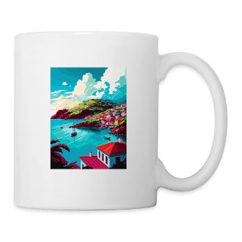Grenada Caribbean Vintage Travel Poster Souvenir - Mug - white - Right
