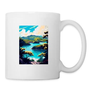 Antigua Caribbean Vintage Travel Poster Souvenir - Mug - white - Right
