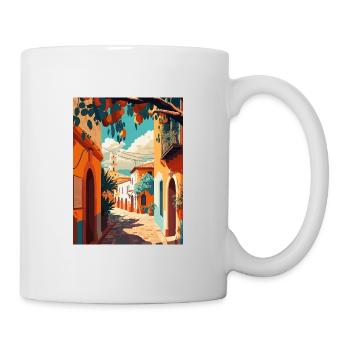 Oaxaca Decoration Vintage Travel Poster Souvenir - Mug - white - Right