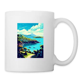 Grenada Caribbean Vintage Travel Poster Souvenir - Mug - white - Right