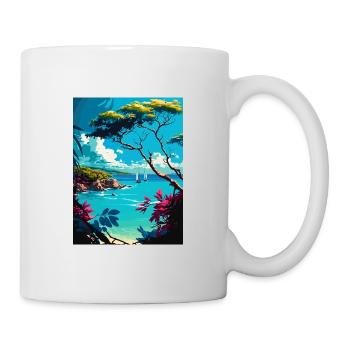Barbados Caribbean Vintage Travel Poster Souvenir - Mug - white - Right