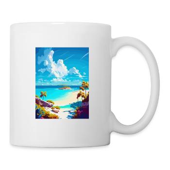 Eleuthera Caribbean Vintage Travel Poster Souvenir - Mug - white - Right
