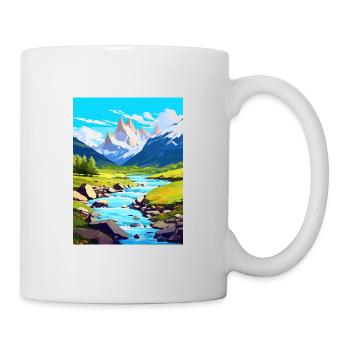 PatagoniaaVintage Travel Poster WPA Art - Mug - white - Right