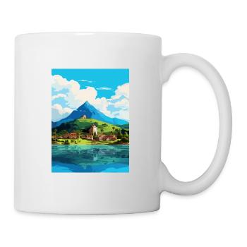 Florianopolis Brésil Vintage voyage affiche WPA Art - Mug blanc - blanc - Droite