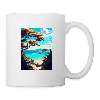 Long Island Caribbean Vintage Travel Poster WPA - Mug - white - Right