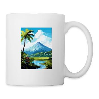 La Fortuna Costa Rica Vintage Travel Poster WPA - Mug - white - Right