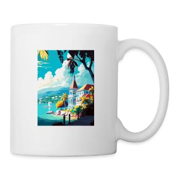 Montego Bay Caribbean Vintage Travel Poster WPA - Mug - white - Right