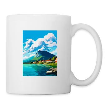 Florianopolis Brésil Vintage voyage affiche WPA Art - Mug blanc - blanc - Droite