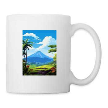 La Fortuna Costa Rica Vintage Travel Poster WPA - Mug - white - Right