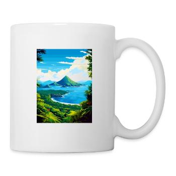 Saint Lucia Caribbean Vintage Travel Poster WPA - Mug - white - Right