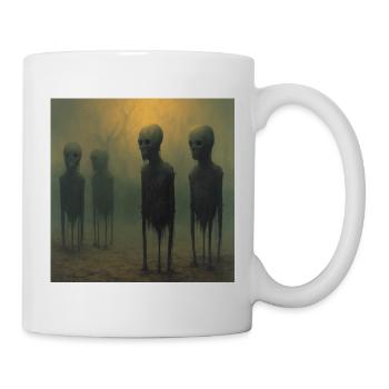 scary horror surrealizm - Tasse - Weiß - Rechts