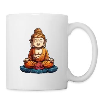 Buddha / Buddhismus / Glaube / Religion / Mantra - Tasse - Weiß - Rechts