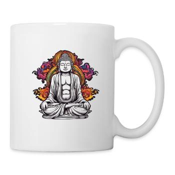 Buddha / Buddhismus / Glaube / Religion / Mantra - Tasse - Weiß - Rechts