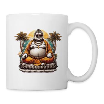 Buddha / Buddhismus / Glaube / Religion / Mantra - Tasse - Weiß - Rechts