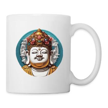 Buddha / Buddhismus / Glaube / Religion / Mantra - Tasse - Weiß - Rechts