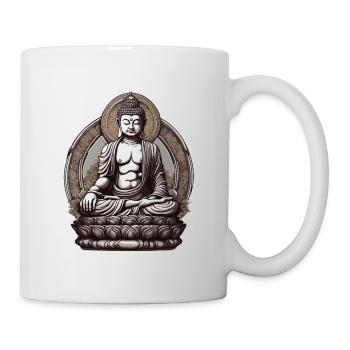 Buddha / Buddhismus / Glaube / Religion / Mantra - Tasse - Weiß - Rechts