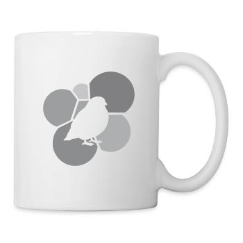 Vogel Flügel Flug Abbildung - Tasse - Weiß - Rechts