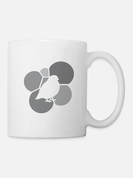 Vogel Flügel Flug Abbildung - Tasse - Weiß