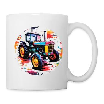 Tractor / Agriculture / Farmer / Field Work - Mug - white - Right