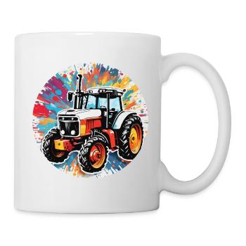 Tractor / Agriculture / Farmer / Field Work - Mug - white - Right