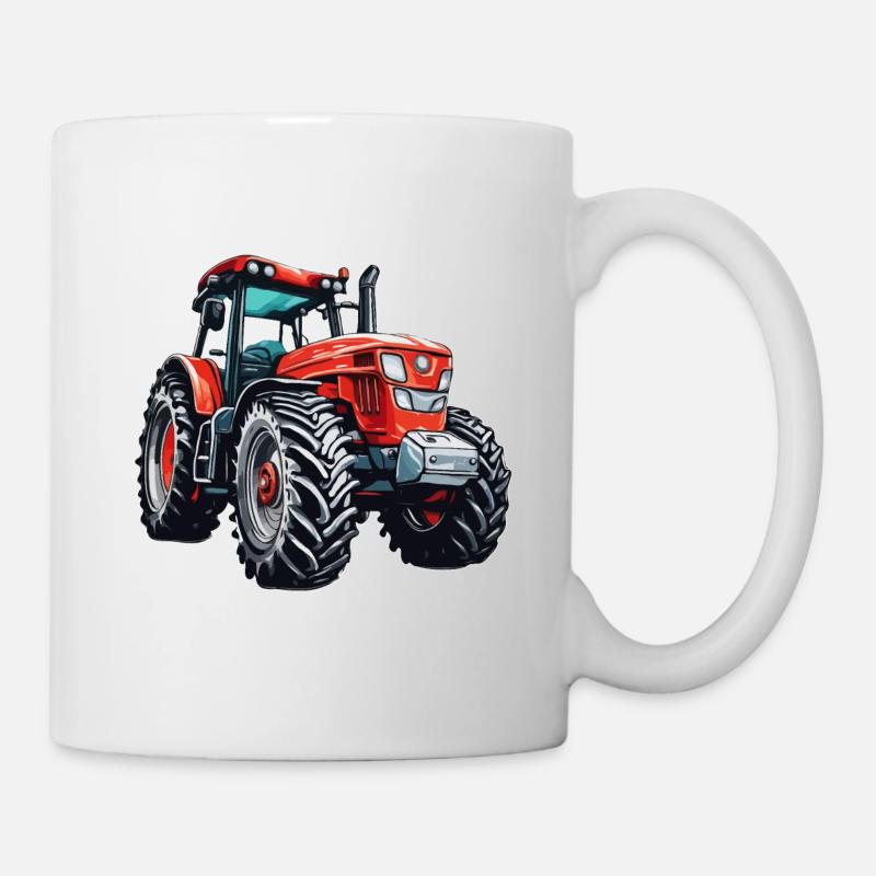 Traktor / Landwirtschaft / Bauer / Feldarbeit - Tasse - Weiß