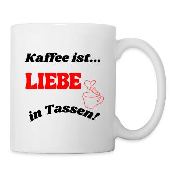 Coffee is love in cups... - Mug - white - Right