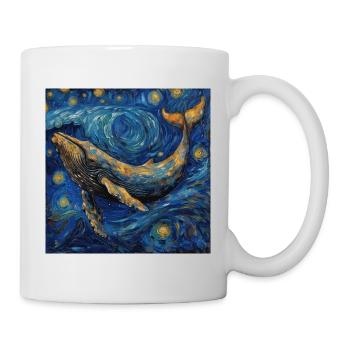 Whale Fish Van Gogh - Mug - white - Right