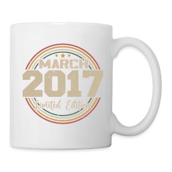 Awesome Since March 2017 Birthday 2017 Gift - Mug - white - Right