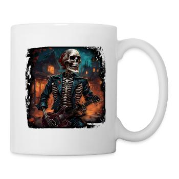 Skull / Totenkopf / Skelett / Gothic / Tattoo - Tasse - Weiß - Rechts