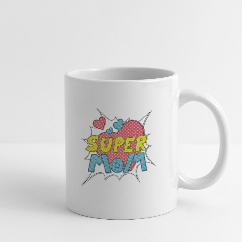 Muttertag supermom Super Mom beste Mutter Comic Tasse
