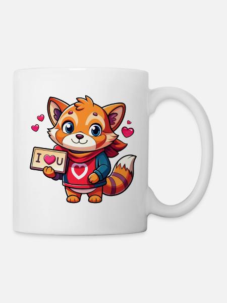 Message d’amour porteur d’animal - Mug blanc - blanc