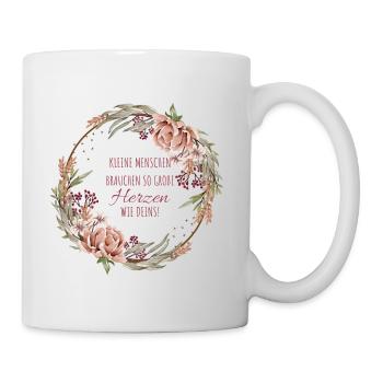 Abschiedsgeschenk für Tagesmutter Kindergarten - Tasse - Weiß - Rechts