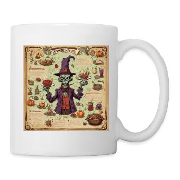 Manuel de la sorcière / grimoire / Halloween / automne - Mug blanc - blanc - Droite