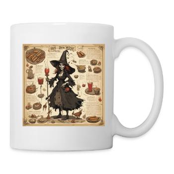 Manuel de la sorcière / grimoire / Halloween / automne - Mug blanc - blanc - Droite