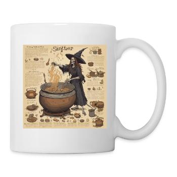 Witch's Handbook / Spellbook / Halloween / Autumn - Mug - white - Right