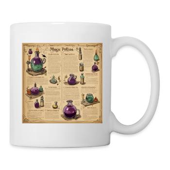Manuel de la sorcière / grimoire / Halloween / automne - Mug blanc - blanc - Droite