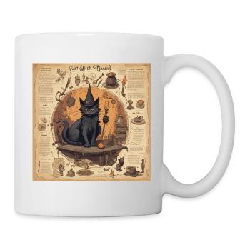 Manuel de la sorcière / grimoire / Halloween / automne - Mug blanc - blanc - Droite